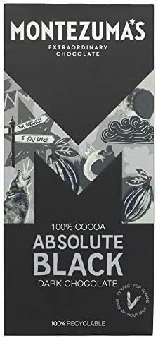 Montezuma's Absolute Black 100 Percent Cocoa Bar 2 x 90 Grams