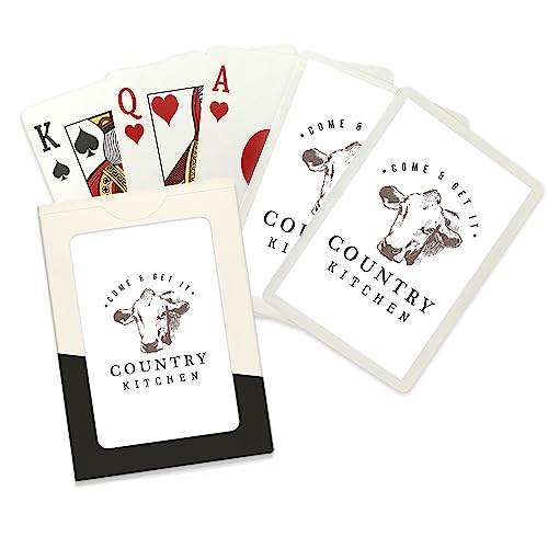 Baraja Lantern Press Country Kitchen Cow Poker 52 cartas