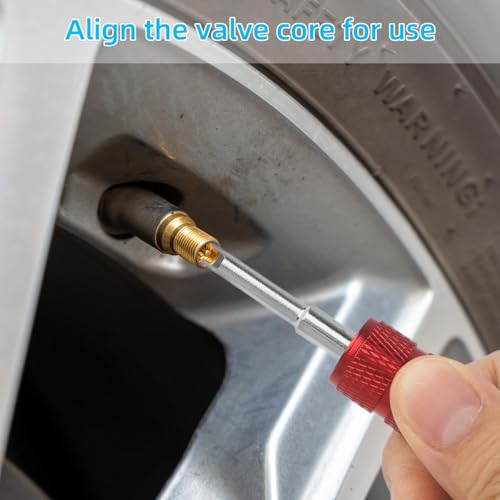 Image of 5PCS Valve Stem Removal Tool& Valve Core Removal Tool for Air Conditioning, Tire Stem Removal Tool& Valve Stem Puller Single and Dual Heads for Valve Core Remover Tire Valve Stem Removal Tool