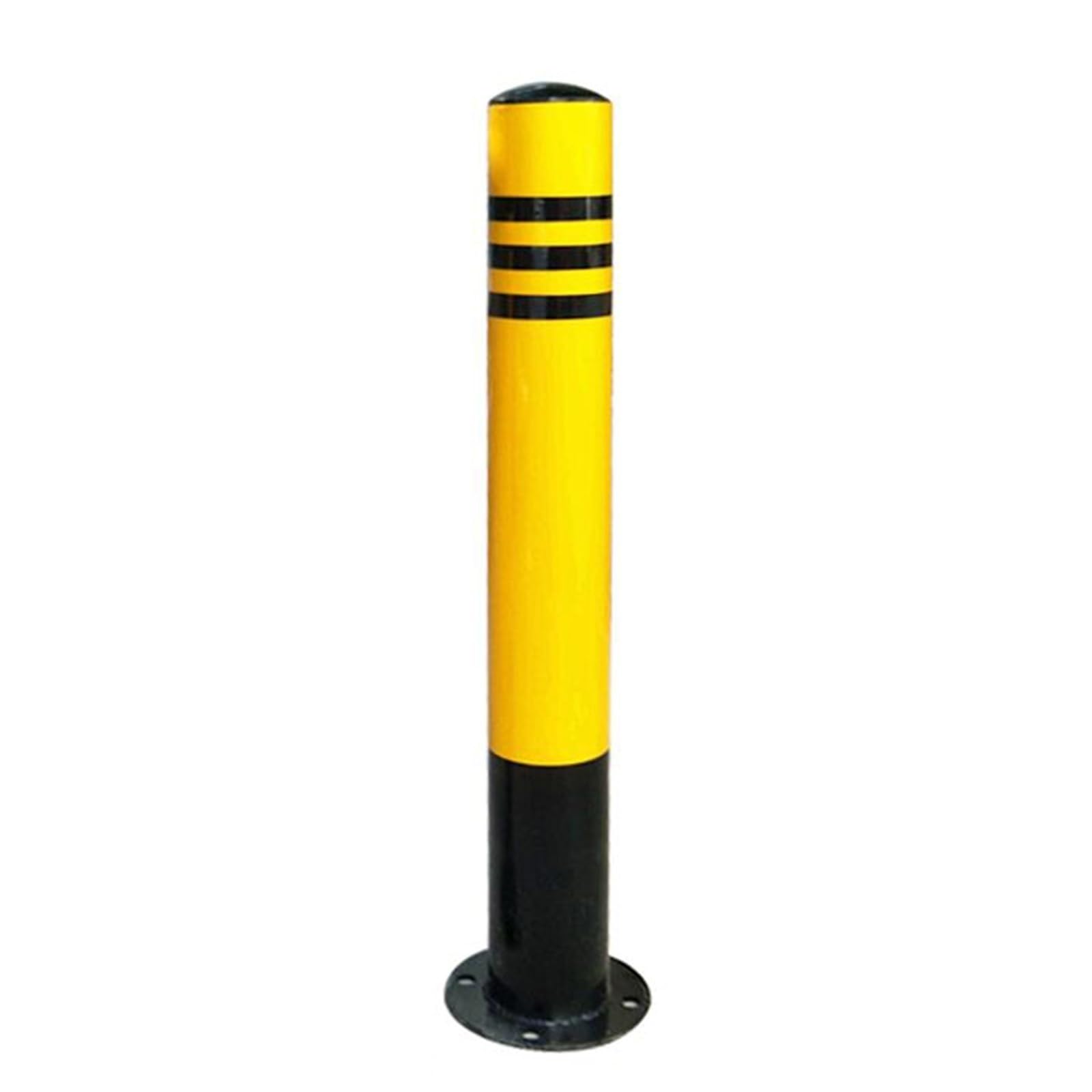 JYBNBBE Parking Post Construction Cone Street Stanchion Floor Mount Traffic Delineator Post Cone Parking Bollards, Metal Detachable Commercial Caution Cones Warning Posts Drivewa,1 Pack-70cm/27.5in