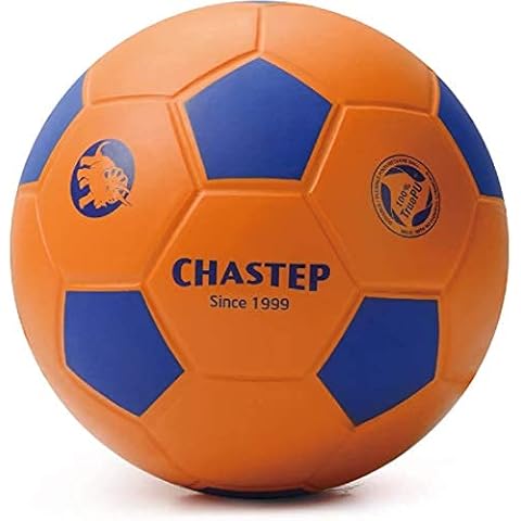 Chastep 8" Foam Football Indoor/Outdoor Perfect for Kids or Beginner Play and Exercise Soft Kick & Safe (Orange Blue) Cover