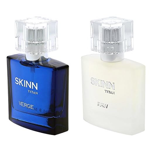 Titan Skinn Verge and Raw Fragrances for Men, 50ml (Pack of 2)