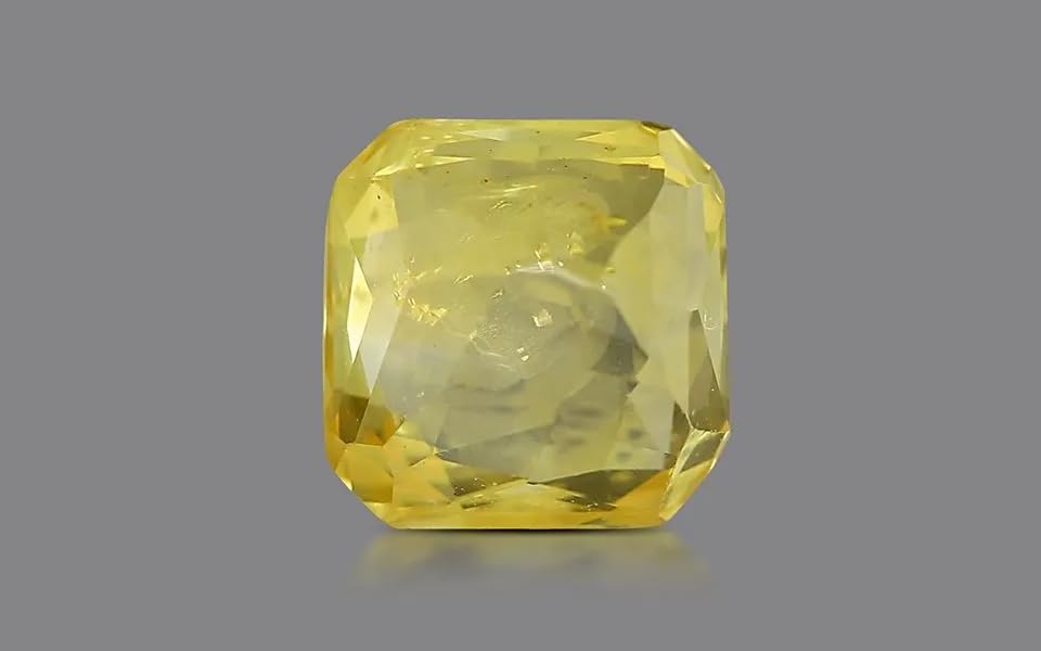 Saphir jaune véritable pierre Pukhraj originale 13 carats