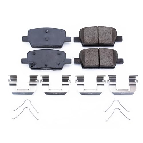 Image of PowerStop Rear Brake Pads for Buick Enclave 2018-20 |Cadillac CT6 2016-20 |XT5 2017-20 |XT6 2020 |Chevrolet Blazer 2019-20 - Z17 Ceramic Brake Pads with Installation Hardware, 17-1914