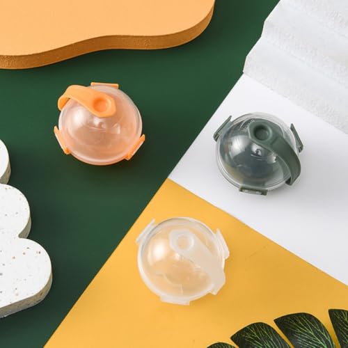 Molde de hielo esférico reutilizable naranja 10 piezas miniatura 5