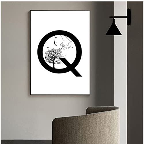 Poster ab fleur toile pour décoration salon et murale de chambre moderne