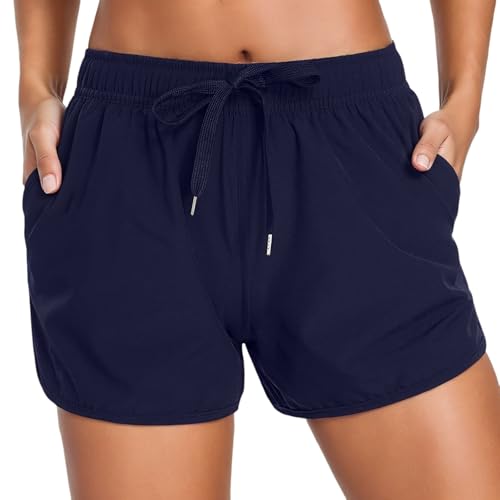 Bañador corto para mujer ideal para playa de verano y deportes de piscina