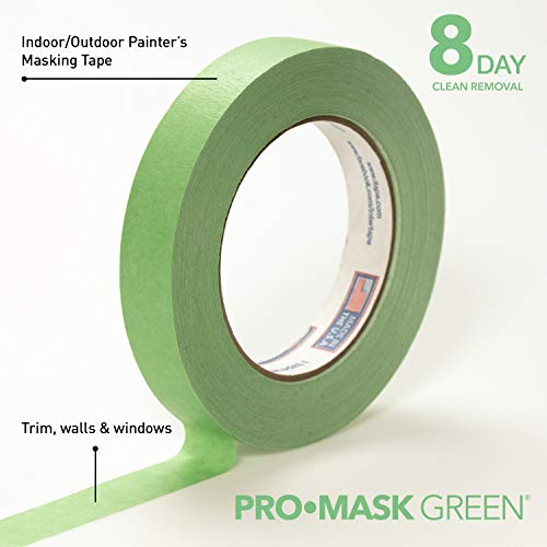 Image of IPG 5803-1 Green, 0.94 inch x 60 yd, (Single Roll) ProMask, 8-Day Painter's Tape