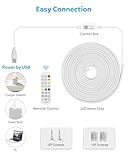 Aclorol LED Neon Rope Light 4M 240 LEDs Flexible USB Colour Changing RGB LED Strip with APP & Remote Control Music Sync Waterooof LED Neon Light Strip for Bedroom Kitchen Gaming Indoor Outdoor Decor - Image 6