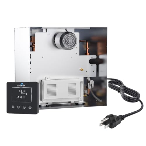 Image of Plug-and-Play RV Propane Tankless Water Heater, 120V AC Plug-In Powered, 3.9 GPM, 65,000 BTU, Freeze Protection, Available in 3 Door Sizes: 15 inchx15 inch, 15 inchx18 inch, and 18 inchx18 inch for Easy Replacement