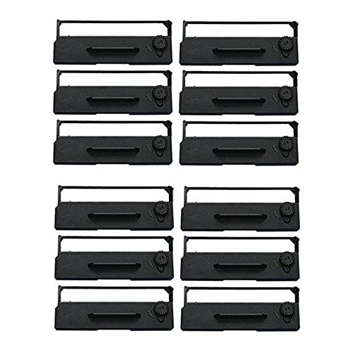 SuppliesMAX Compatible Replacement for CTM-290/CTM-390/M290/TM-290/TM-295/TM-U295 Black P.O.S. Printer Ribbons (12/PK) (ERC-27B_12PK)