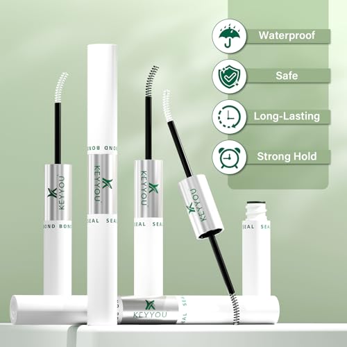 Image of KEYYOU 10ML Black Lash Bond & Seal Cluster Lash Glue for DIY Extensions