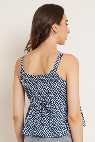 Image of COTLAND Fashions Designer Pre-Shrunk Cotton Peplum Top for Women