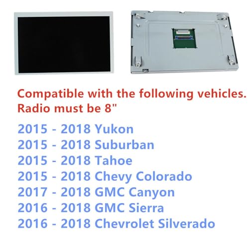 Pantalla para Coche LCD DJ080PA-01A de repuesto para salpicadero Chevrolet 2015-2018 3