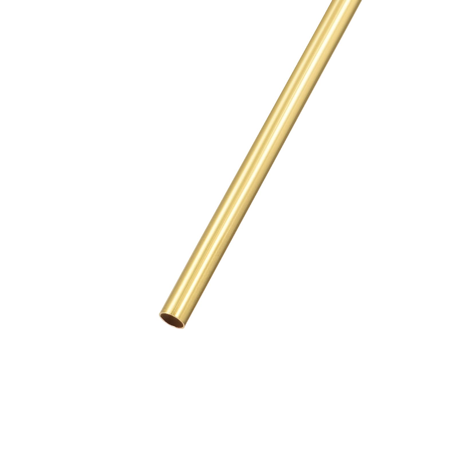 METALLIXITY Messingrohr – 2 Stück, 4 Mm Außen-Ø X 0,5 Mm Wandstärke X 100 Mm Länge, Glatt & Nahtlos