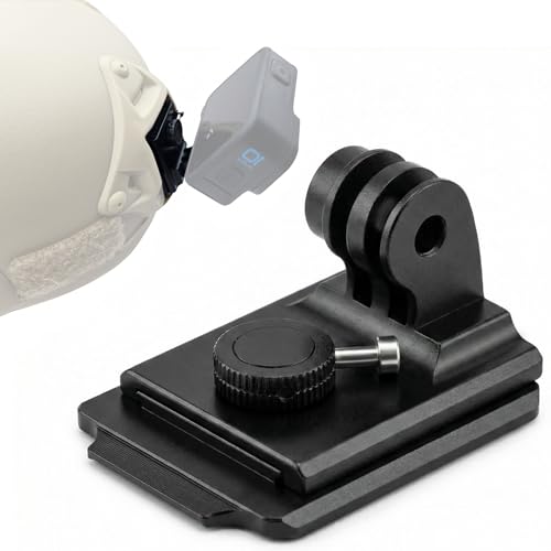 Aluminum NVG Mount for GoPro & Tactical Helmet Accessories, Quick Release Helmet Mount with Dial-Locking Anti-Vibration Base, Compatible with GoPro Hero 13/12/11/10, DJI Osmo Action & Sports Cameras