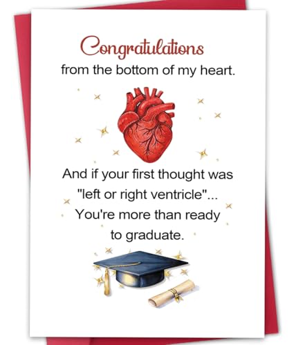ATTLVV Funny Medical Graduation Card, Med School Graduation Card, Graduation Gift for...