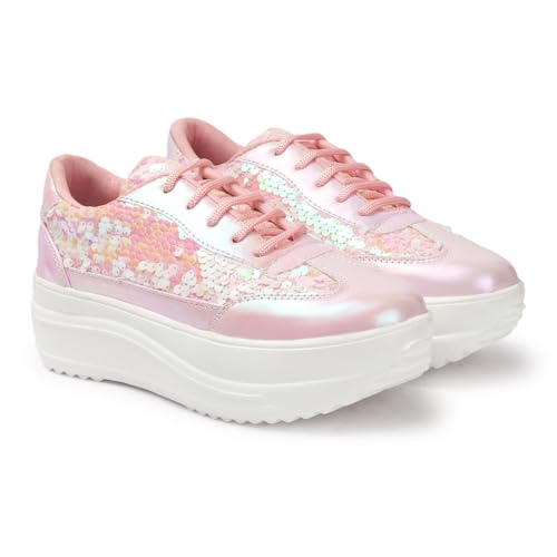 Image of Vendoz Women Party & Casual Glitter Wedding Bridal Sneakers