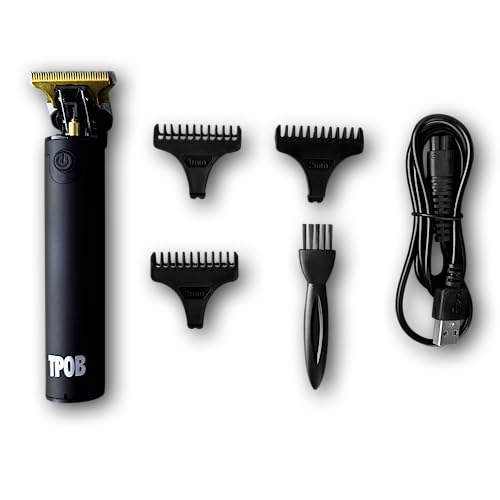 Image of Ghost X Beard Trimmer (Black) - Professional Precision Beard and Mustache Trimmer, high Power Rechargeable and Cordless