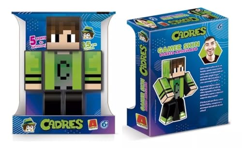 Boneco Cadres Gamer Turma do Problems Grande 35cm Minecraft Youtuber - Algazarra