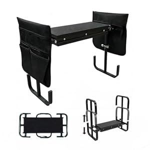 TUIBEIDAMAI Gartenhocker Kniebank Klappbar, Höhenverstellbare Kniehocker 60x52x27cm, Kniebank für Gartenarbeit mit Aufstehhilfe, Werkzeugtasche, Eva Schaummatte, für Gartenarbeit, Camping, Angeln