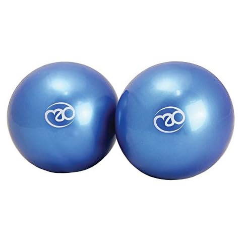Fitness Mad Soft Weights, Weighted Toning Balls, Soft Pilates Training Pair, 3 Weights Available 0.5 kg / 1 kg / 1.5 kg (Pair) Cover