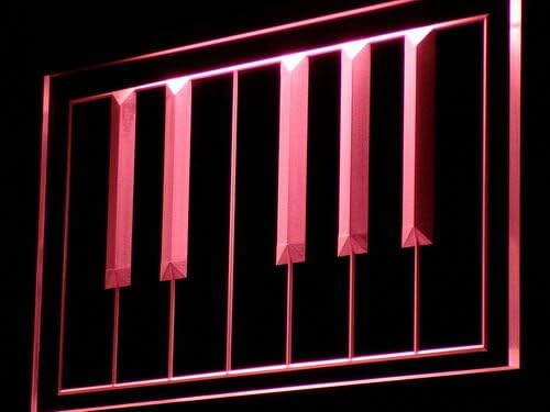 Miniatura 6 de ADVPRO Piano Teclas Teclas Bar Canción Pub LED Signo Luz de neón Muestra Pantalla m016-b(c)