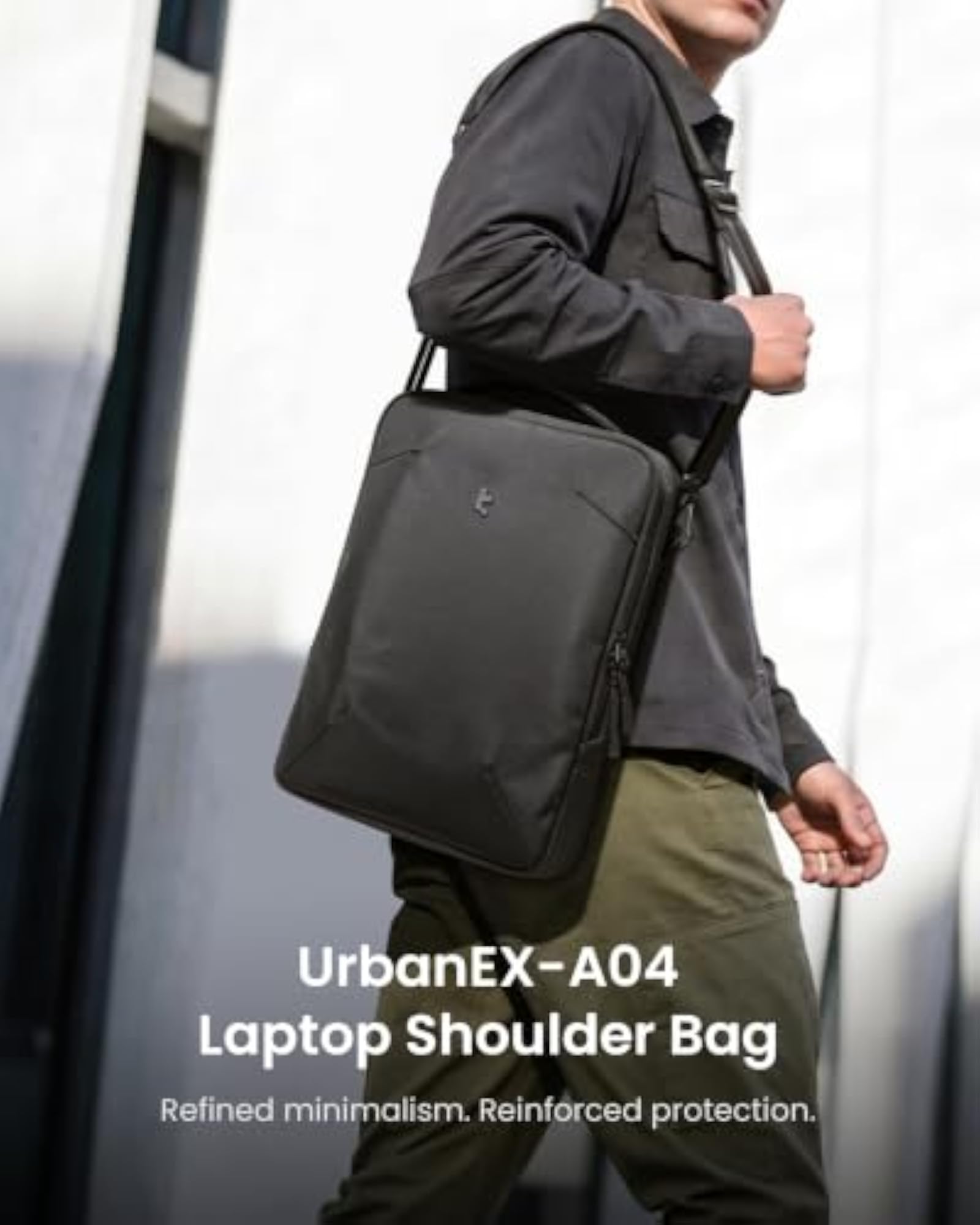 UrbanEX-A04 Universal Laptop Shoulder Bag in Black
