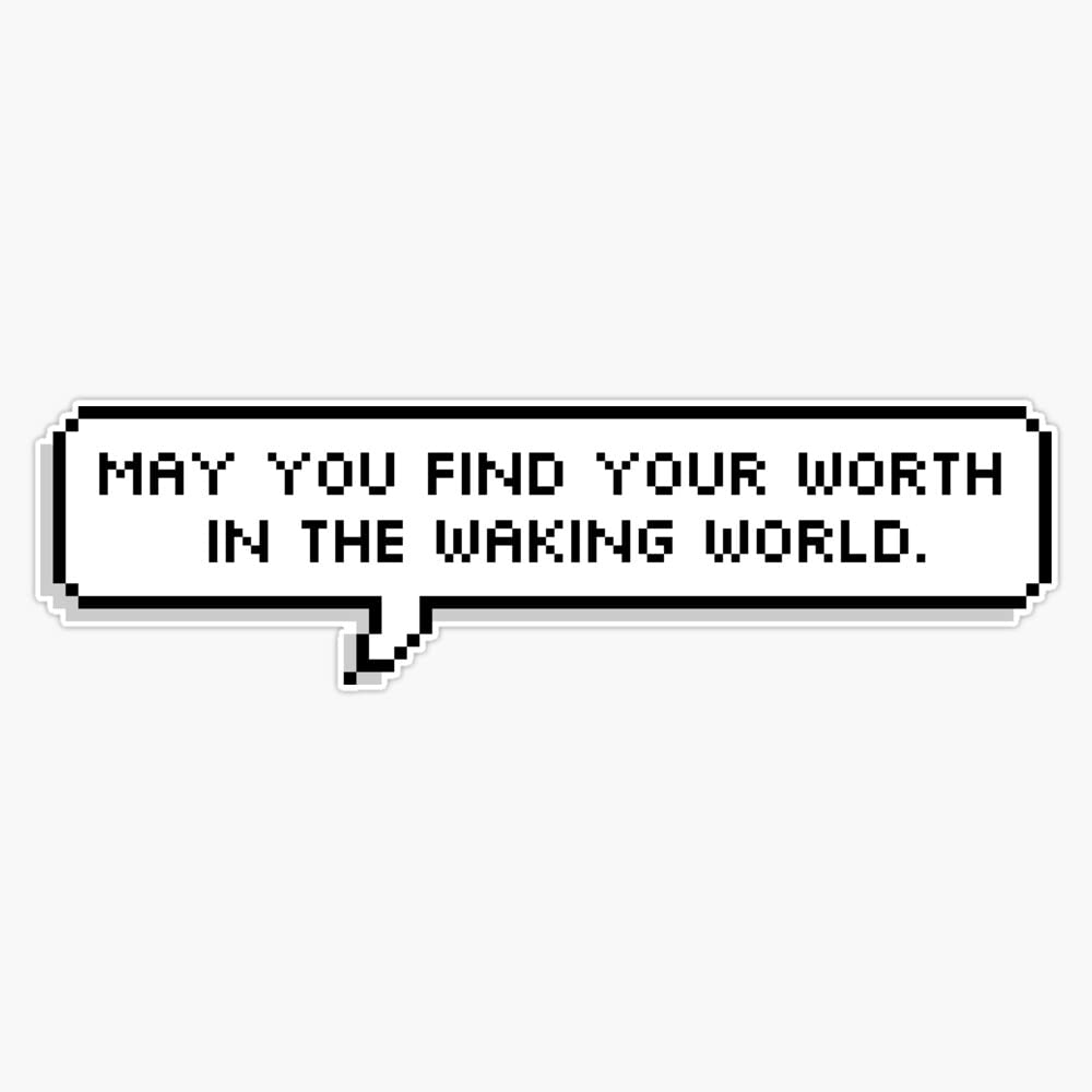 Bloodborne Dialogue Plain Doll Bumper Sticker Vinyl Decal 5 inches