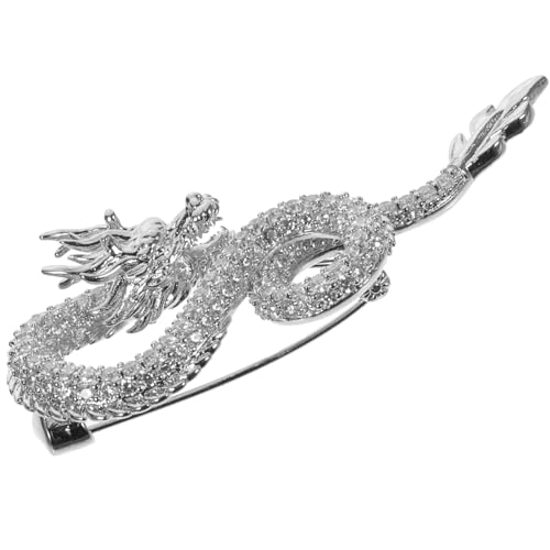 Broche Dragon en Émail Vintage pour Homme et Femme - Épingle Animal pour Vestes