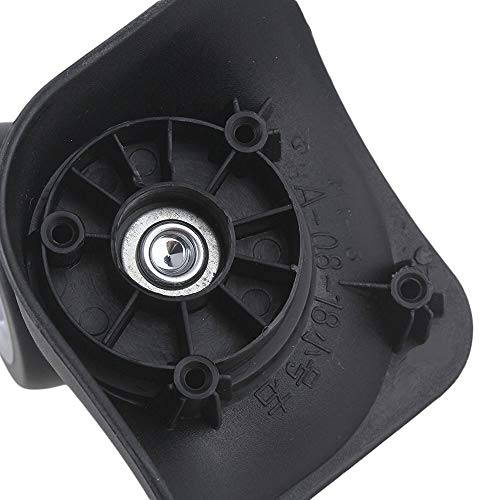 Wheels,Swivel Caster 9.6x9.3x4.9cm Black Plastic Left&Right Luggage Suitcase Universal Wheels Replacement Pack of 24