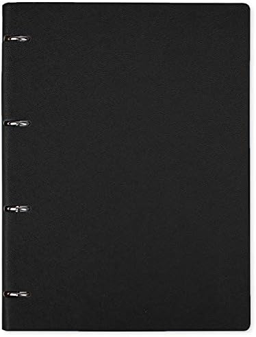 Binder Ruled Notebook A4 Executive Origaniser Refillable Planner Round Ring Binder Leather Cover Notepad