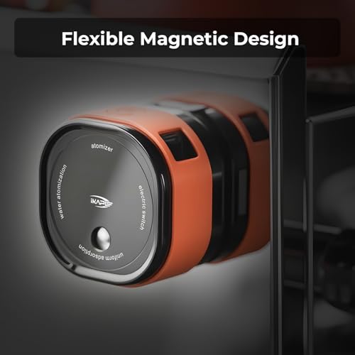 IKAPE Espresso Tamper Magnetische wiederaufladbare Kaffeebohnen-Sprühflasche, 20 ml antistatischer Wasserzerstäuber zum Vormahlen, sicherer Magnetfuß für Espressomaschinen und Kaffeemühlen