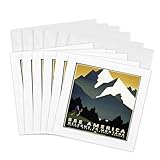 3dRose Greeting Cards - WPA Montana Travel Poster - 6 Pack - 1930s and 40s Art