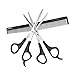 Produktbild Friseurscheren scharfer und präziser Schnitt, Haarschneideschere mit Etui, Professionelle Friseurscheren und Effilierschere, mit Haarschneideumhang Haarschere Set für Kinder Frauen und Männer (A)