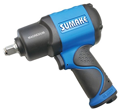 1/2" Twin Hammer Air Impact Wrench; Lightweight Magnesium Body, Max Torque: 1,100 Ft-Lbs, 1,491 N-M, (Sumake St-C5444S) #TOP5