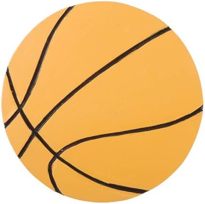 Darice 9199-43 Natural Painted Wood Cutout, Large Basketball