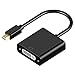 Price comparison product image REALMAX® Mini DisplayPort (Mini DP) to DVI Adapter Cable Converter Male to Female Adaptor, Thunderbolt Port Compatible With ThinkPad Surface Pro, MacBook Air, MacBook Pro PC, 1080P Full HD (Black)