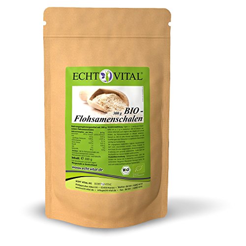 Preisvergleich Produktbild ECHT VITAL BIO FLOHSAMENSCHALEN - 1 Beutel mit 300 g