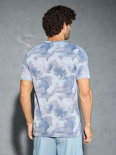Image of TECHNOSPORT Men's Regular Fit Half Sleeve Crew Neck T-Shirt, TECHNOCOOL+ Quick Dry Moisture Wicking Stretchable Sports Gym and Casual Wear