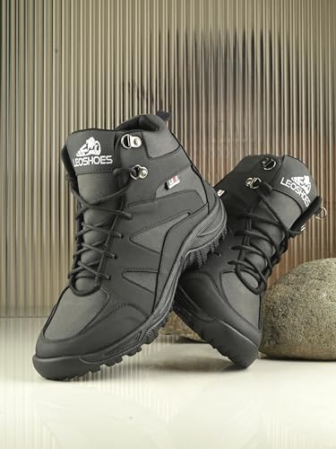 Image of Leo Men's Waterproof Non-Slip Lightweight Outdoor Mid Top Ankle Boots For Men Boots For Men