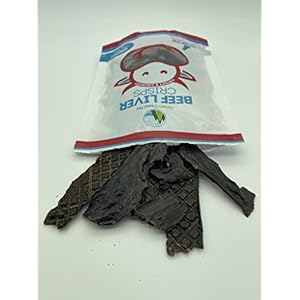Beef liver crisps  8 oz | single ingredient air dried dog treats high protein low calorie made in usa perfect for training  rewarding   cucciolini doodles