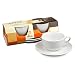 Konitz Coffee Bar Mugs/Saucers, Set of 2