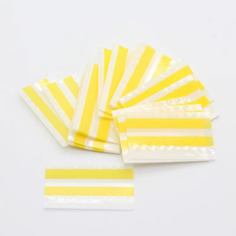 ESOCOO Film Splicing Tape, Super Adhesion, 16mm (500PCS/Box) Double-Sided Rectangular Insulator Tape Tool-Free Carrier Tape Joining for Electronics Raster Components, Yellow