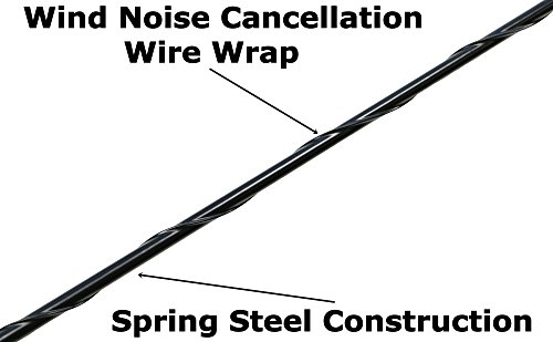 AntennaMastsRus - OEM Size 31 Inch Black Antenna fits Toyota Tacoma (1995-2015) - Spiral Wind Noise Cancellation - Spring Steel Construction - USA Stainless Steel Threading - Part Number 86309-0C020 by AntennaMastsRus - Image 2