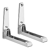 2 Pezzi Supporto Pieghevole Microonde,Staffa Microonde Regolabile Staffe per Mensole Lunghezza Regolabile da 33 cm a 40cm,per Cucina Forni Microonde,Carico 40 kg(Size:330-400mm)