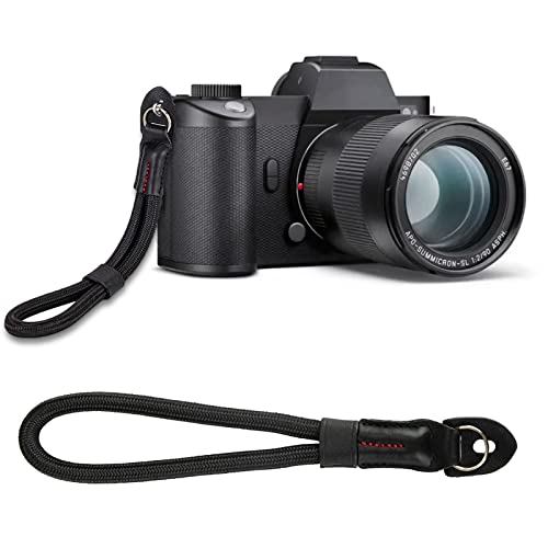 PHULWEL Kamera Handschlaufe, Nylon Geflecht Kameragurt fürs Handgelenk für Sony NEX Leica Canon Nikon Panasonic Fujifilm Olympus spiegellose Kompakt Kameras