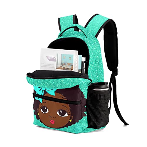 BEYODD Custom Kids Backpack, Personalized Student School Bags for Boys & Girls, Bookbags for Travel Black Little Girl4