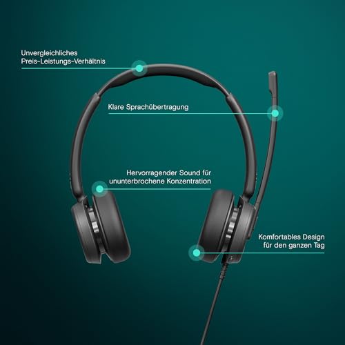 Epos Impact 460 Headset mit USB-C und USB-A Anschlüssen