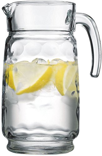 Glass Pitcher with Spout â€“ 54 OZ. Elegant Glass Pitcher By Home Essentials and Beyond â€“ Elegant Serving Carafe for Water, Juice, Sangria and Cocktails.
